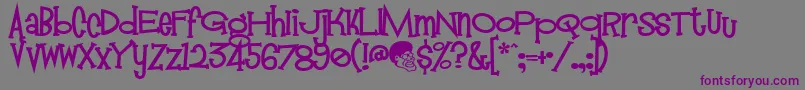 Lisätietoja MANDINGO-fontista MANDINGO-fontti – violetit fontit harmaalla taustalla