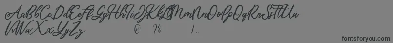 Mandymores Font – Black Fonts on Gray Background