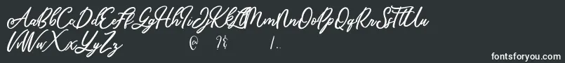 Mandymores-Schriftart – Weiße Schriften
