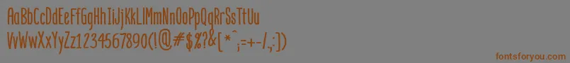 Mangaba Font – Brown Fonts on Gray Background