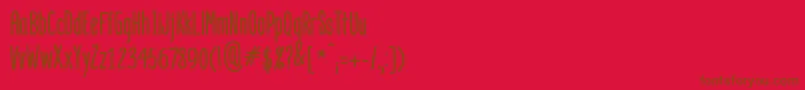 Mangaba Font – Brown Fonts on Red Background