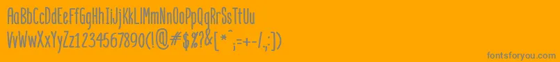 Mangaba Font – Gray Fonts on Orange Background