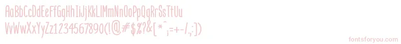 Mangaba Font – Pink Fonts on White Background