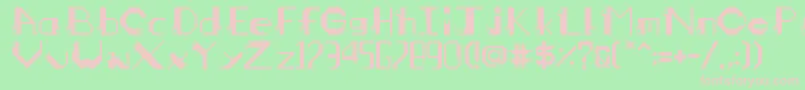 mangahas Font – Pink Fonts on Green Background