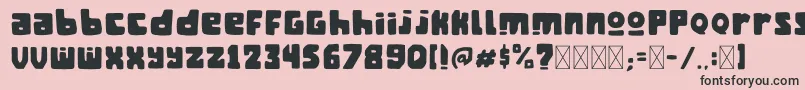 ManganNgombe Font – Black Fonts on Pink Background