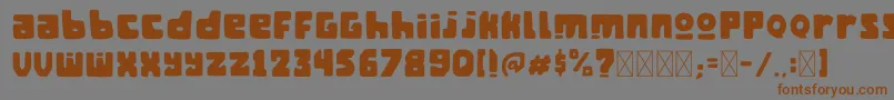 ManganNgombe Font – Brown Fonts on Gray Background
