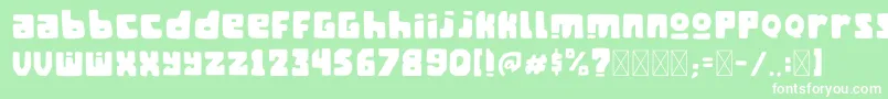 ManganNgombe Font – White Fonts on Green Background