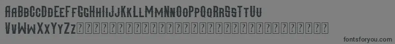 Mangarans DEMO Font – Black Fonts on Gray Background