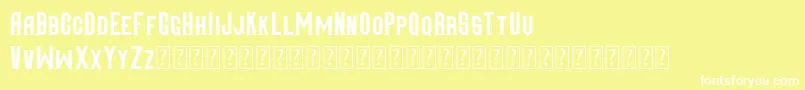 Mangarans DEMO Font – White Fonts on Yellow Background
