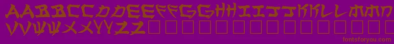 Шрифт Manglo – коричневые шрифты на фиолетовом фоне