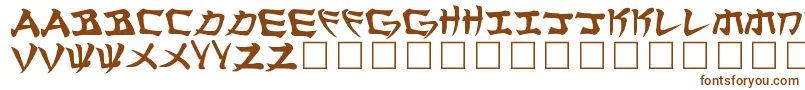 Шрифт Manglo – коричневые шрифты