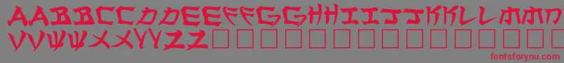 Шрифт Manglo – красные шрифты на сером фоне
