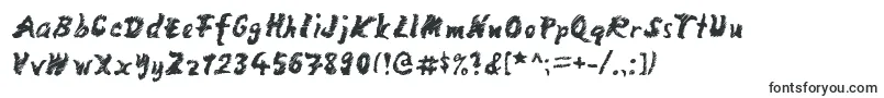 mango scribble-fontti – Komentosarjafontit