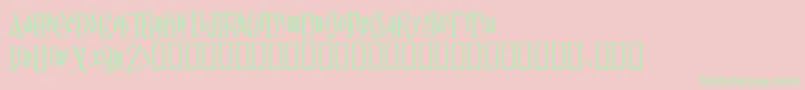 Sauerkraut Font – Green Fonts on Pink Background