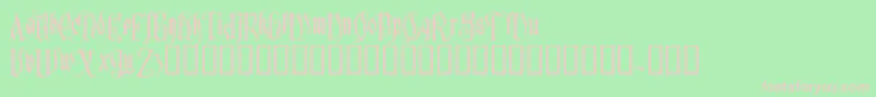 Sauerkraut Font – Pink Fonts on Green Background