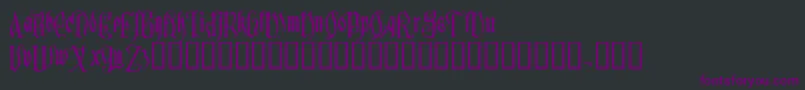Sauerkraut Font – Purple Fonts on Black Background