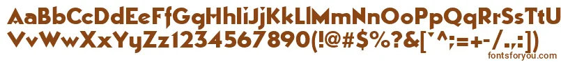 MANHATTAN Font – Brown Fonts on White Background