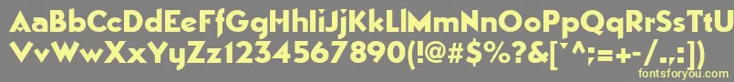More about MANHATTAN Font MANHATTAN Font – Yellow Fonts on Gray Background