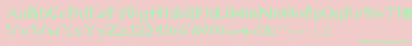 En savoir plus sur la police ManicSea 19 Police ManicSea 19 – polices vertes sur fond rose