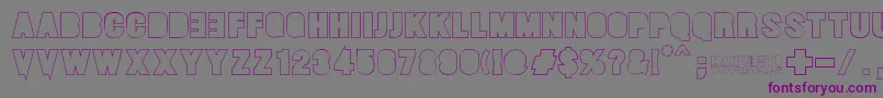 Manifesto Font – Purple Fonts on Gray Background