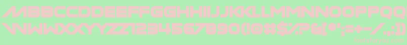 Fonte Manilla Cellos – fontes rosa em um fundo verde
