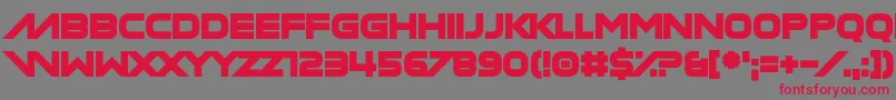 Manilla Cellos Font – Red Fonts on Gray Background