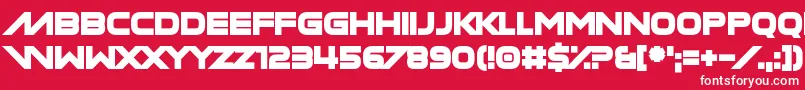Manilla Cellos Font – White Fonts on Red Background