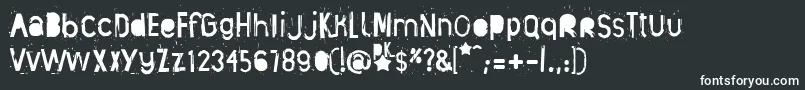 Manta Ray Font – White Fonts on Black Background
