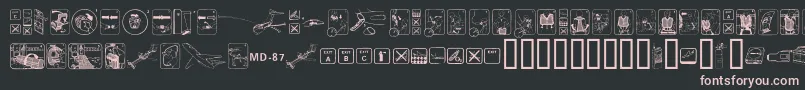 Fastenyourseatbelttextured Font – Pink Fonts on Black Background