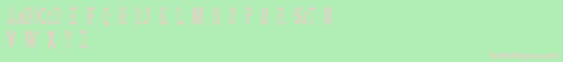MANUAL FONT basic demo Font – Pink Fonts on Green Background