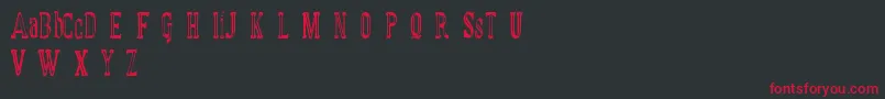 MANUAL FONT basic demo Font – Red Fonts on Black Background