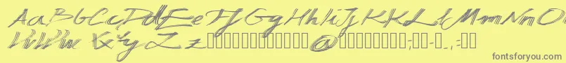 Więcej informacji o czcionce Manuscripta Czcionka Manuscripta – szare czcionki na żółtym tle