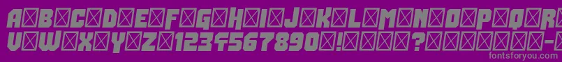 Many Years Ago Font – Gray Fonts on Purple Background