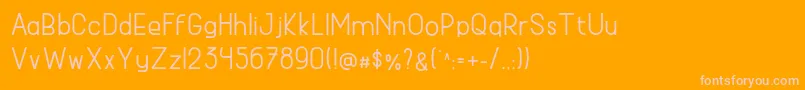 フォントMaode – オレンジの背景にピンクのフォント