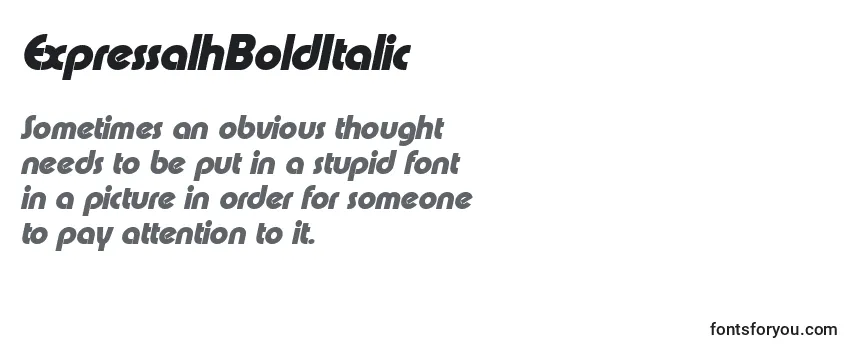 ExpressalhBoldItalic Font