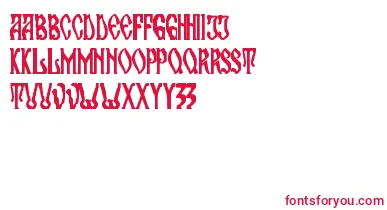 maran orthodox church font – Red Fonts On White Background