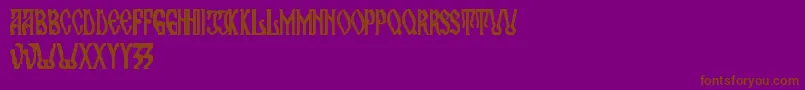 maran orthodox church Font – Brown Fonts on Purple Background