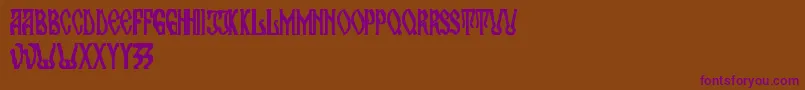 maran orthodox church Font – Purple Fonts on Brown Background