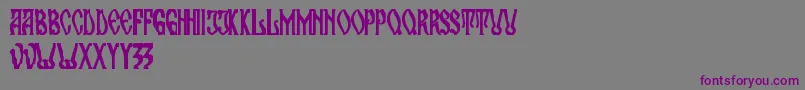 maran orthodox church Font – Purple Fonts on Gray Background