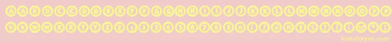 Maravilloso Font – Yellow Fonts on Pink Background