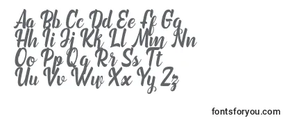 Schriftart Marchelina script
