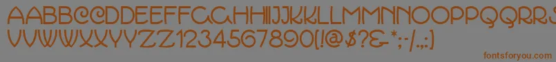 MARCMN   Font – Brown Fonts on Gray Background