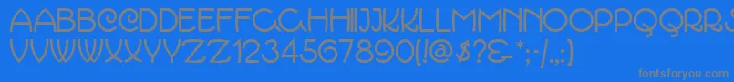 フォントMARCMN   – 青い背景に灰色の文字