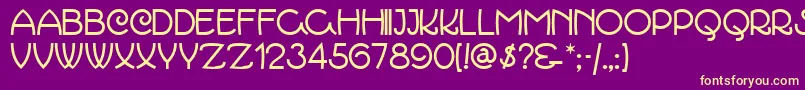 MARCMN   Font – Yellow Fonts on Purple Background