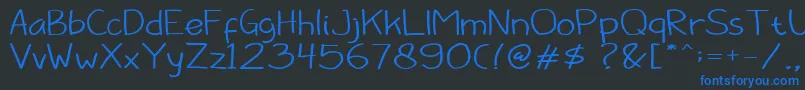 Barokah Font – Blue Fonts on Black Background