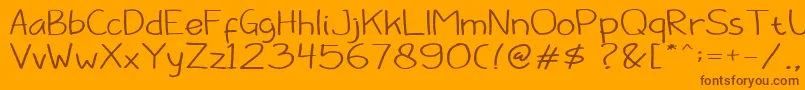 More about Barokah Font Barokah Font – Brown Fonts on Orange Background