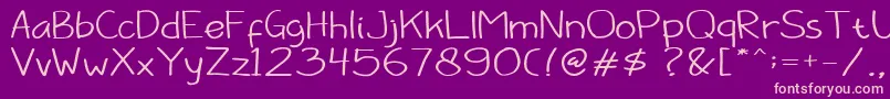 Barokah Font – Pink Fonts on Purple Background