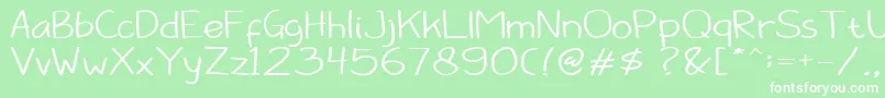 Barokah Font – White Fonts on Green Background