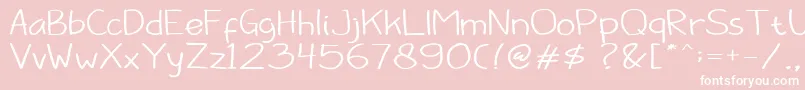 Barokah Font – White Fonts on Pink Background