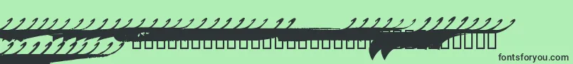 MARCS    Font – Black Fonts on Green Background